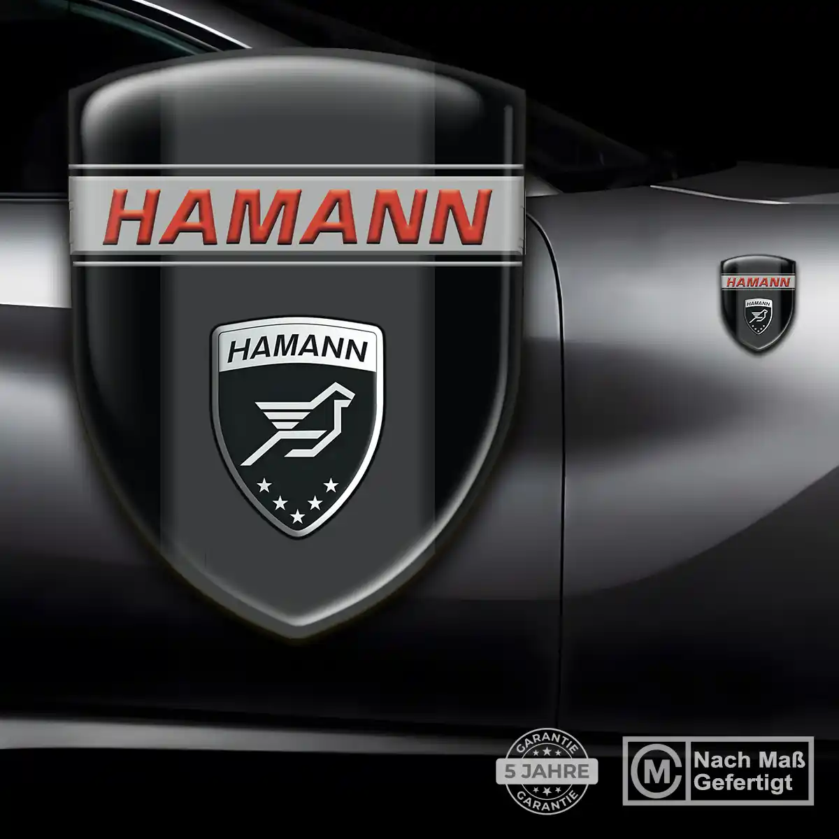 Hamann Emblem Wappen Aufkleber Ausdrucksstarkes Design