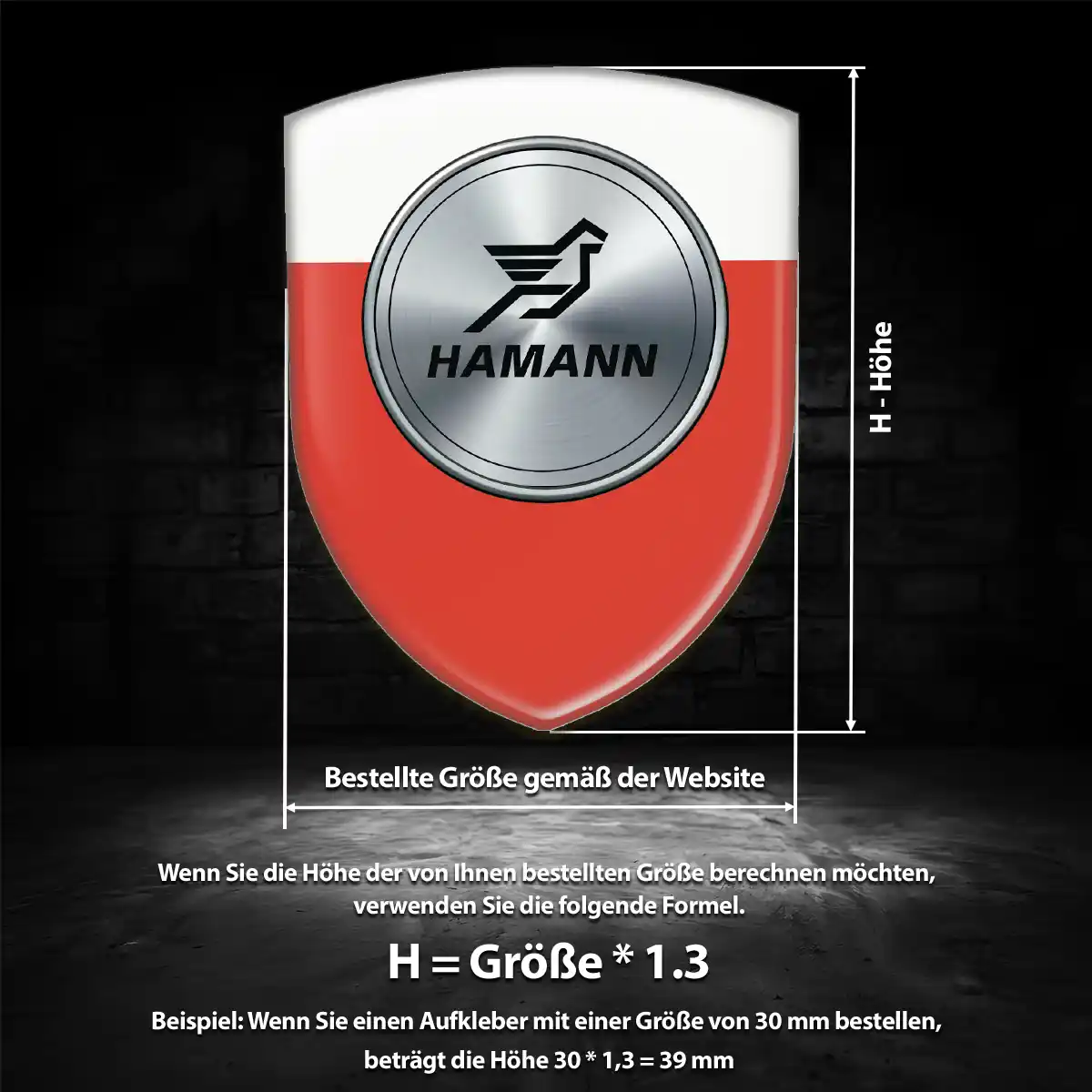 Hamann Emblem Wappen Aufkleber Auto Überzeugende Qualität