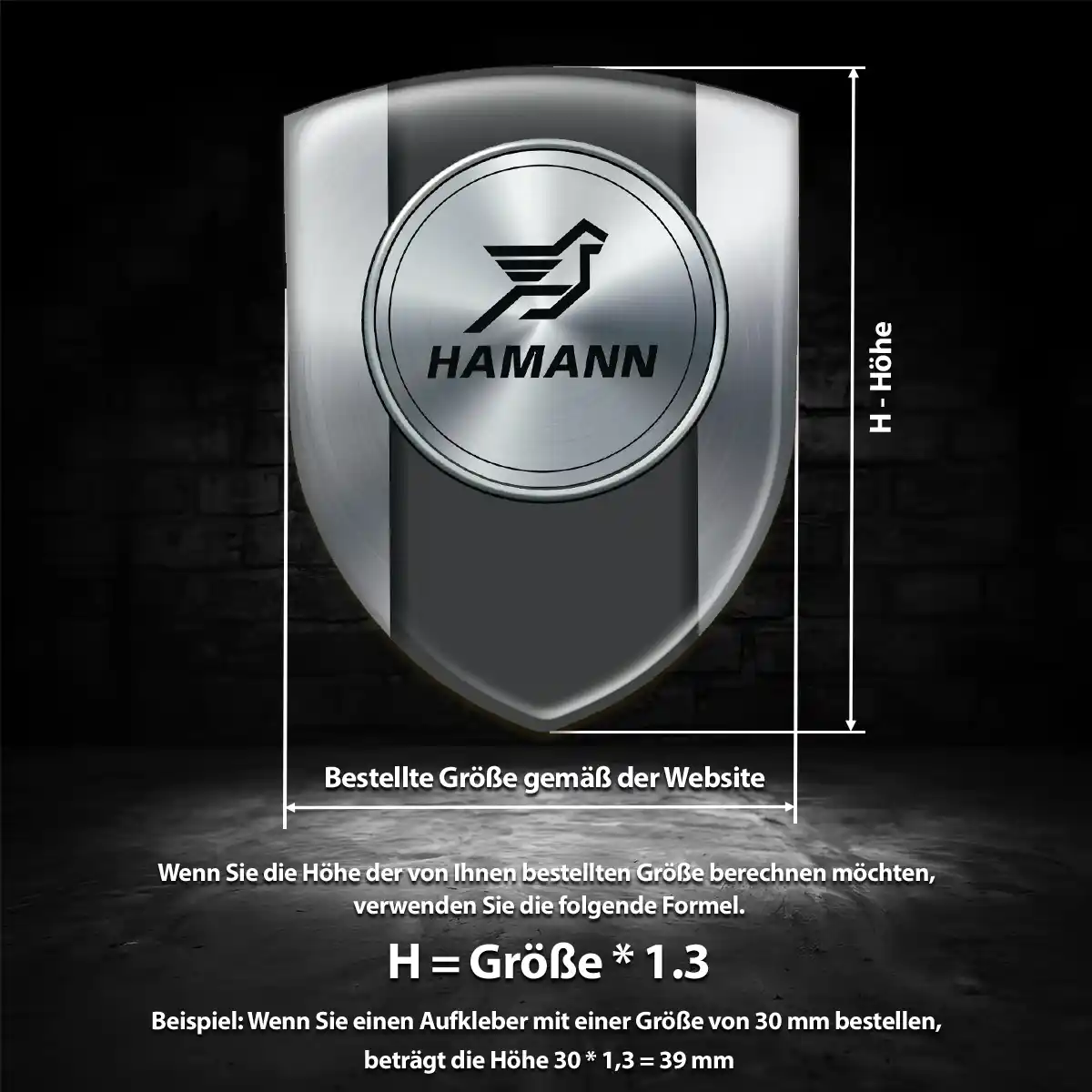 Hamann Emblem Wappen Aufkleber Auto Exterieurdesign