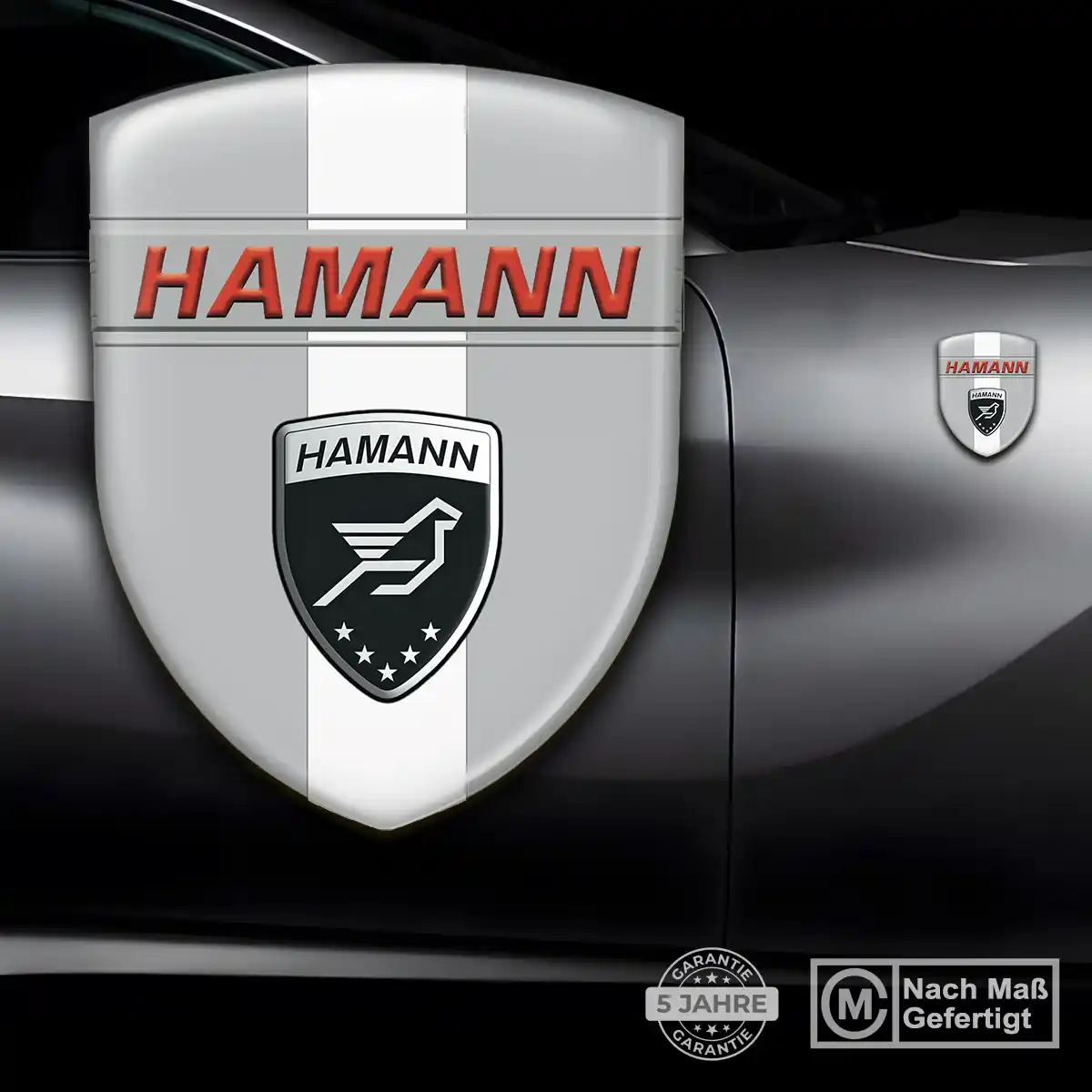 Hamann Emblem Wappen Aufkleber Auto Hochwertiges Harz