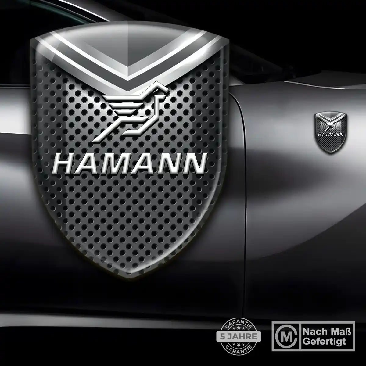 Hamann Emblem Wappen Aufkleber Hochwertiges Harz