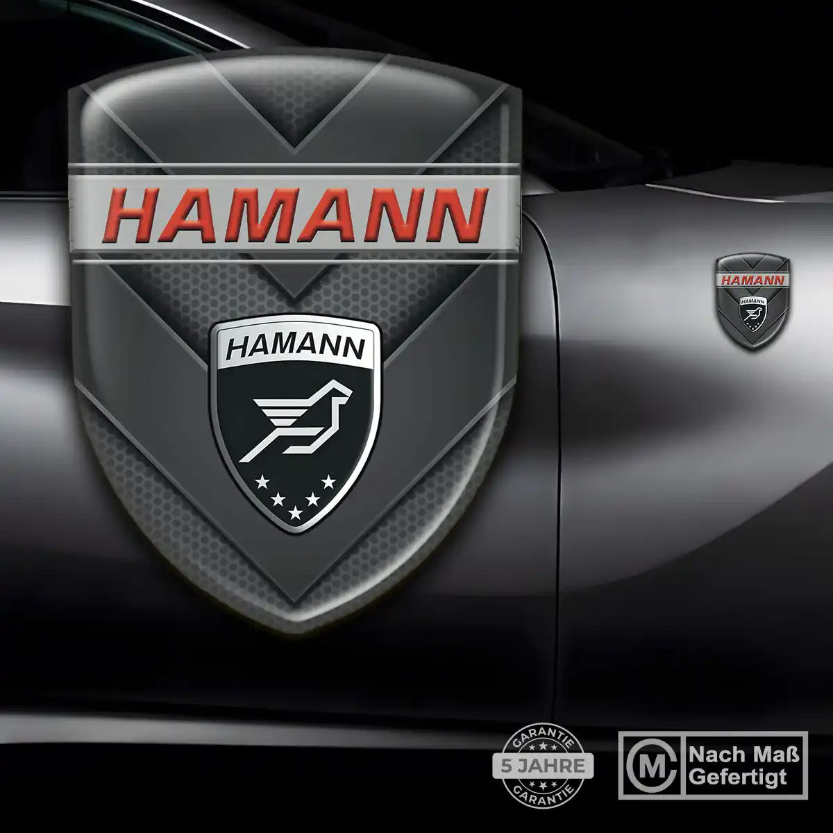 Hamann Emblem Wappen Aufkleber Modernes Design