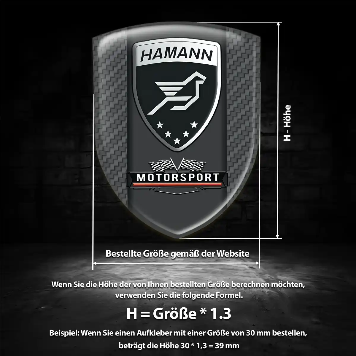 Hamann Emblem Wappen Ausdrucksstarkes Design