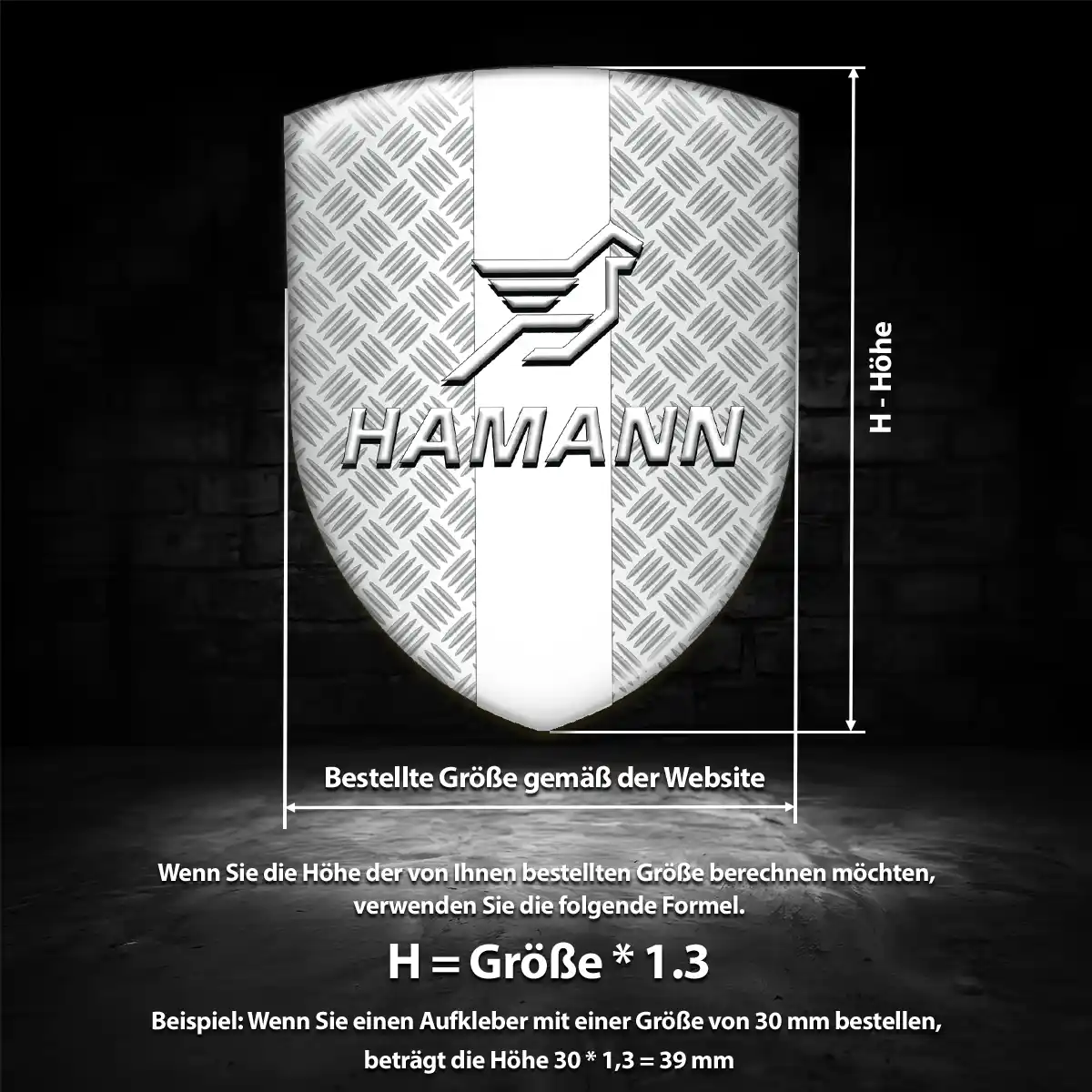 Hamann Emblem Wappen Auto Edles Design