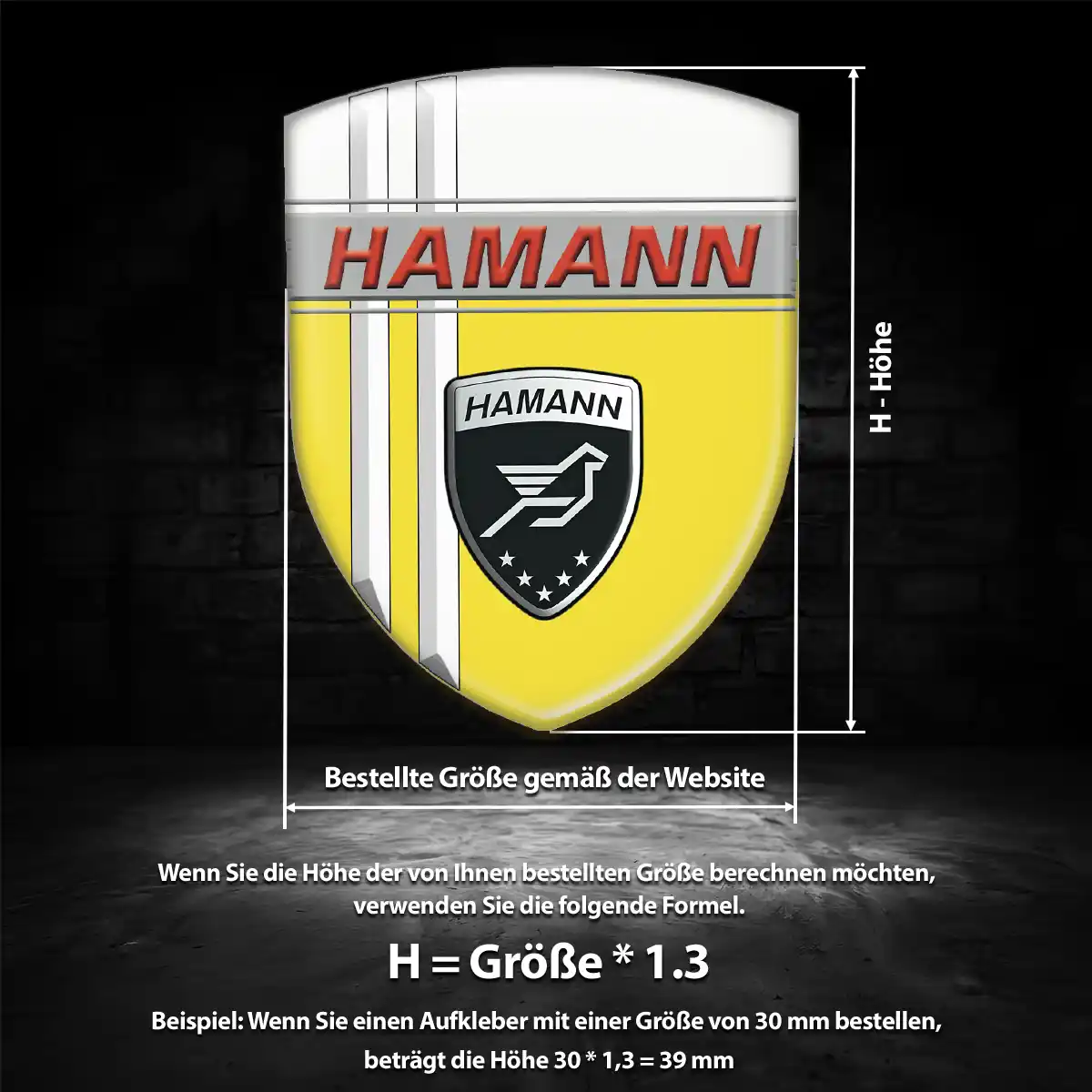 Hamann Emblem Wappen Auto Exterieurdesign