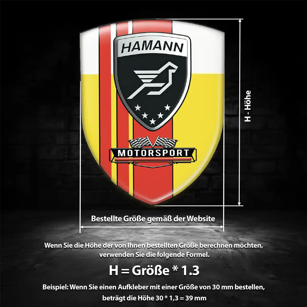 Hamann Emblem Wappen Auto Limitierte Auflage