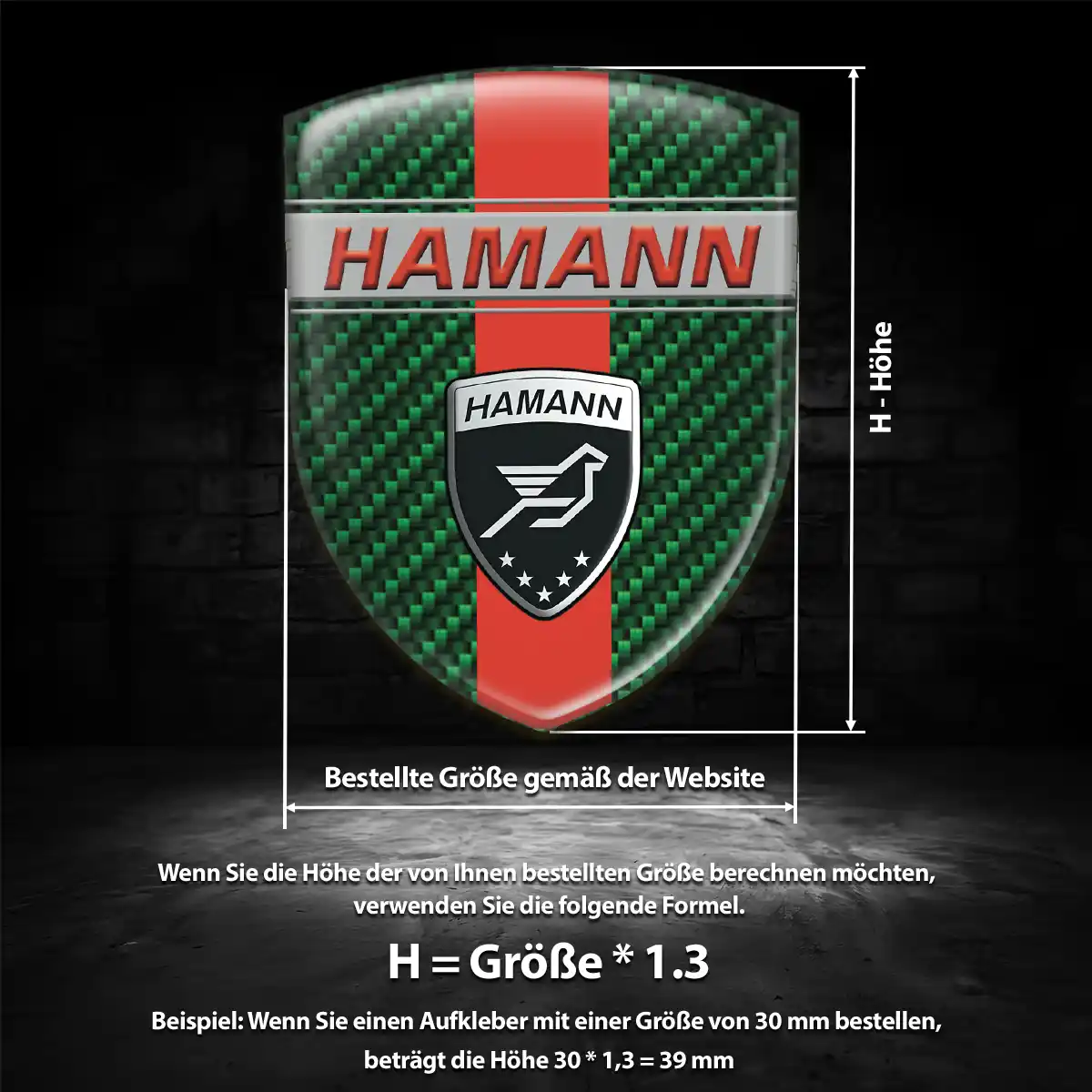Hamann Emblem Wappen Auto Luxus-Edition