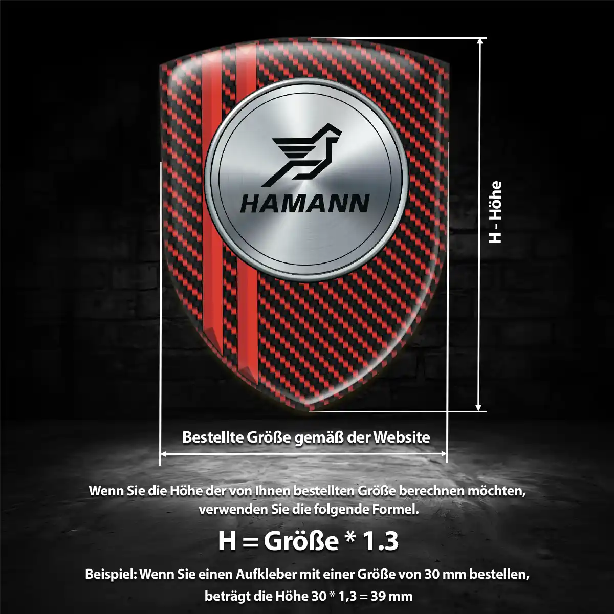 Hamann Emblem Wappen Auto Stilvolles Design