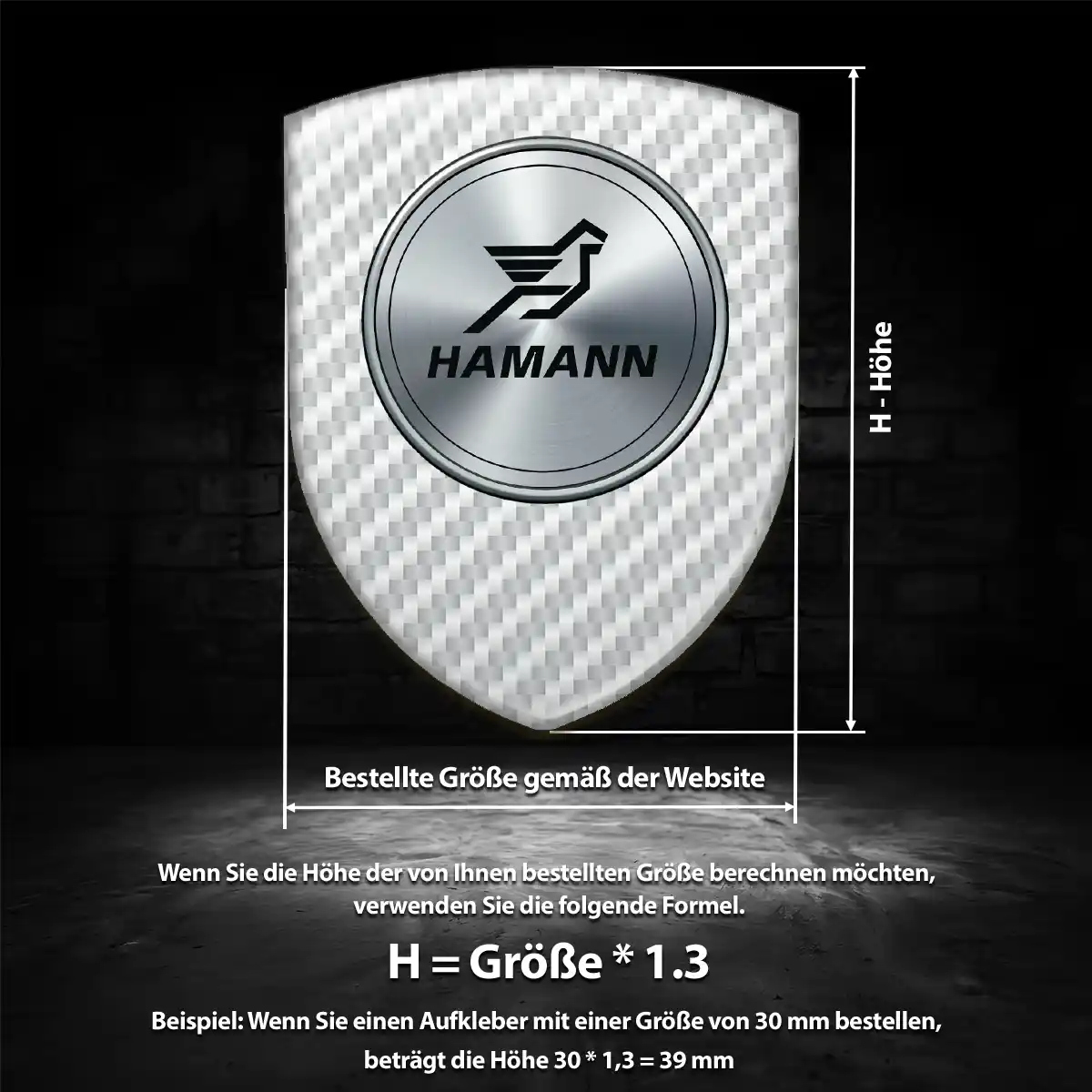 Hamann Emblem Wappen Überzeugende Qualität