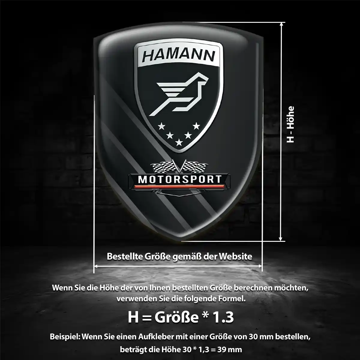 Hamann Emblem Wappen Erstklassige Qualität