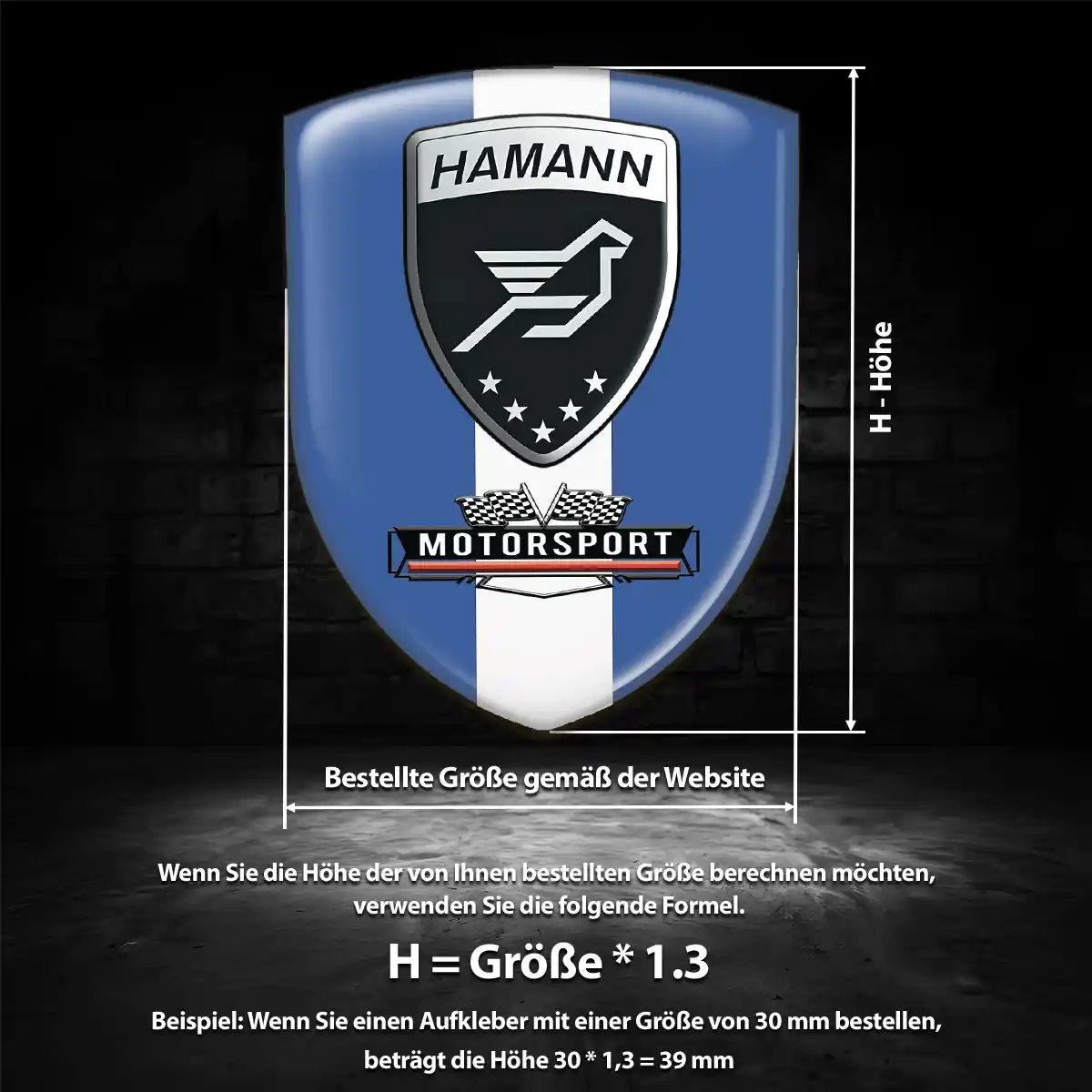 Hamann Emblem Wappen Hohe Qualität