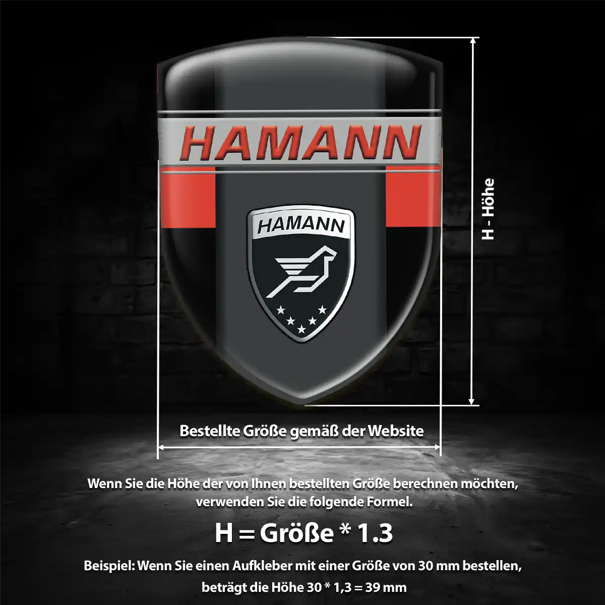 Hamann Emblem Wappen Interieurdesign