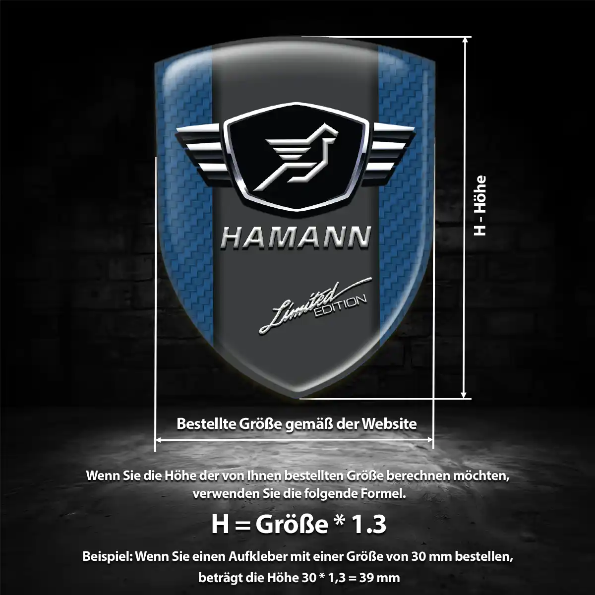 Hamann Emblem Wappen Premium-Edition