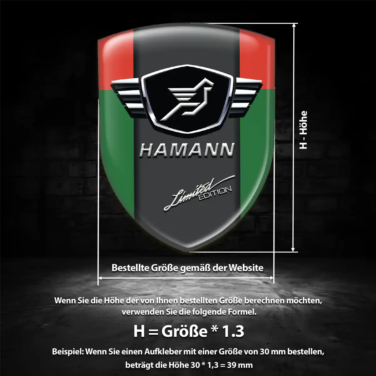 Hamann Emblem Wappen Premiumqualität
