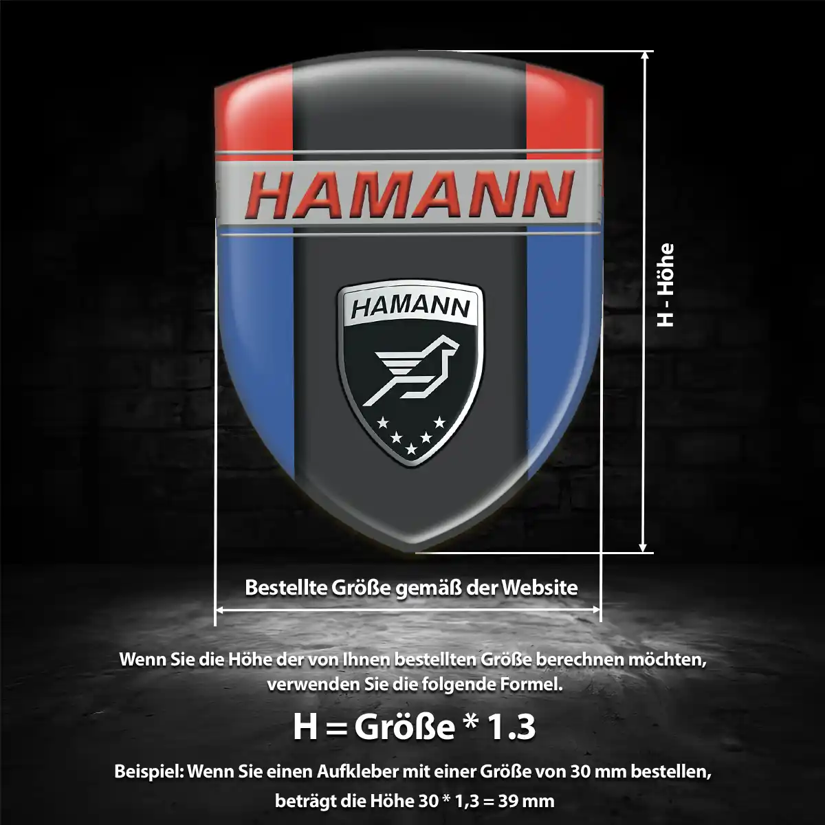 Hamann Emblem Wappen Stilvolles Design