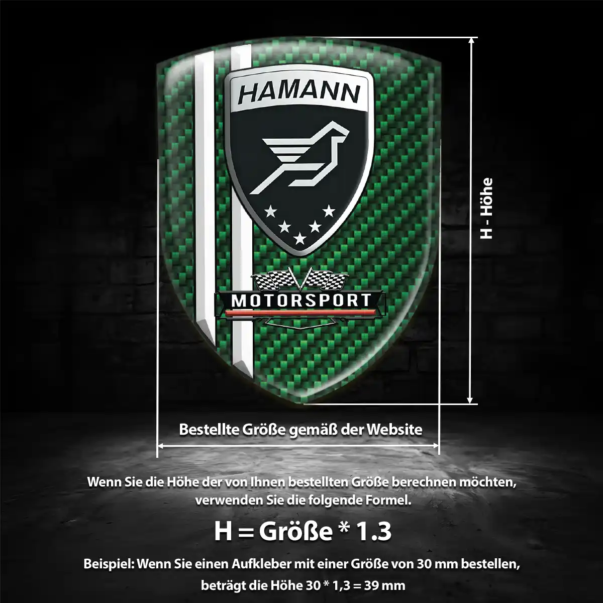 Hamann Emblem Wappen Tuningfahrzeug