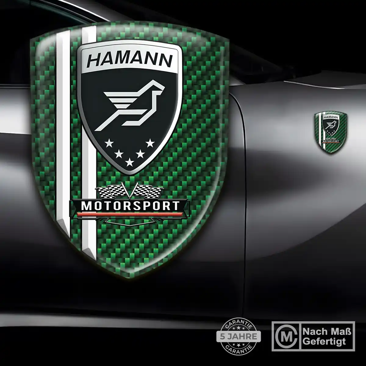 Hamann Emblem Wappen Tuningfahrzeug