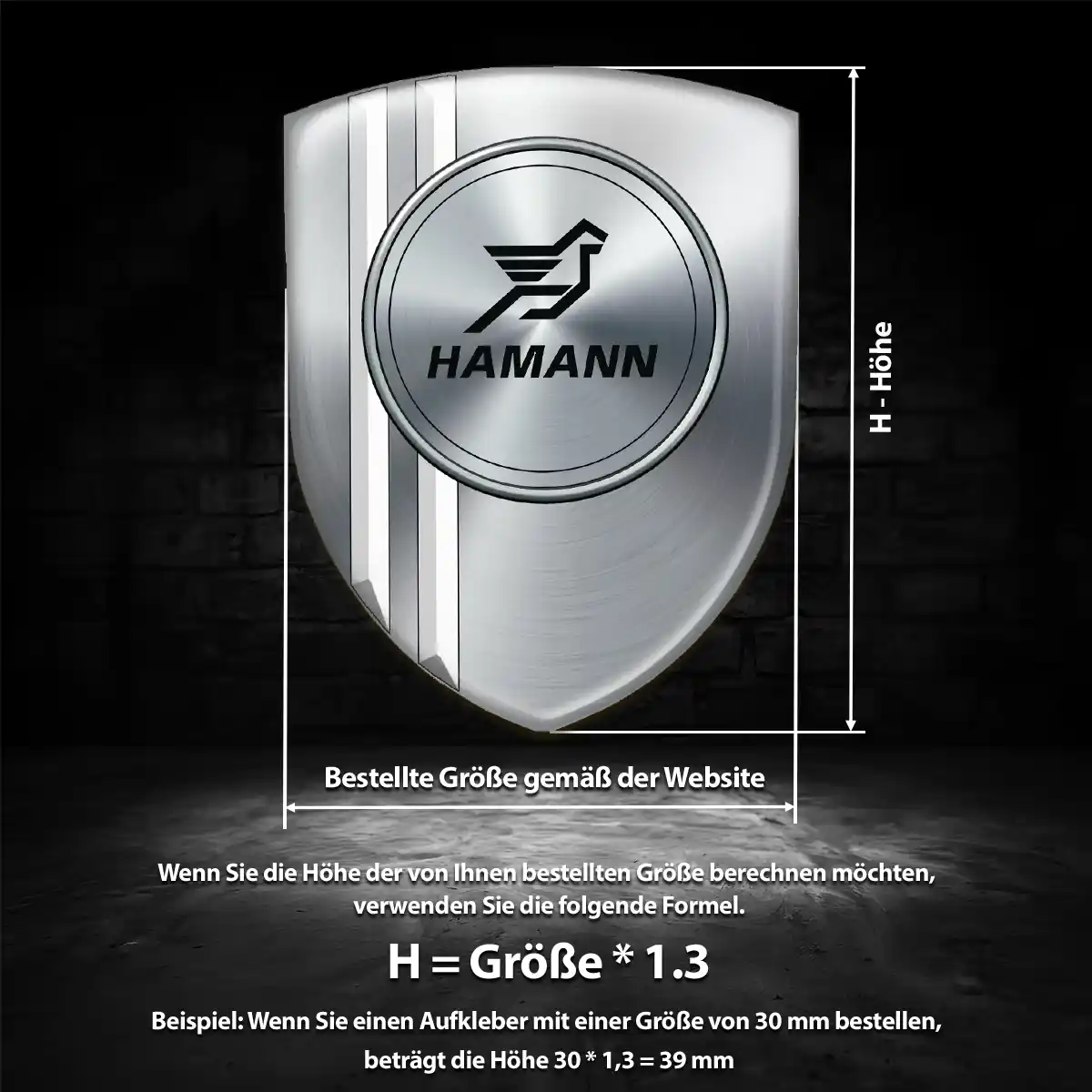 Hamann Embleme Ausdrucksstarkes Design