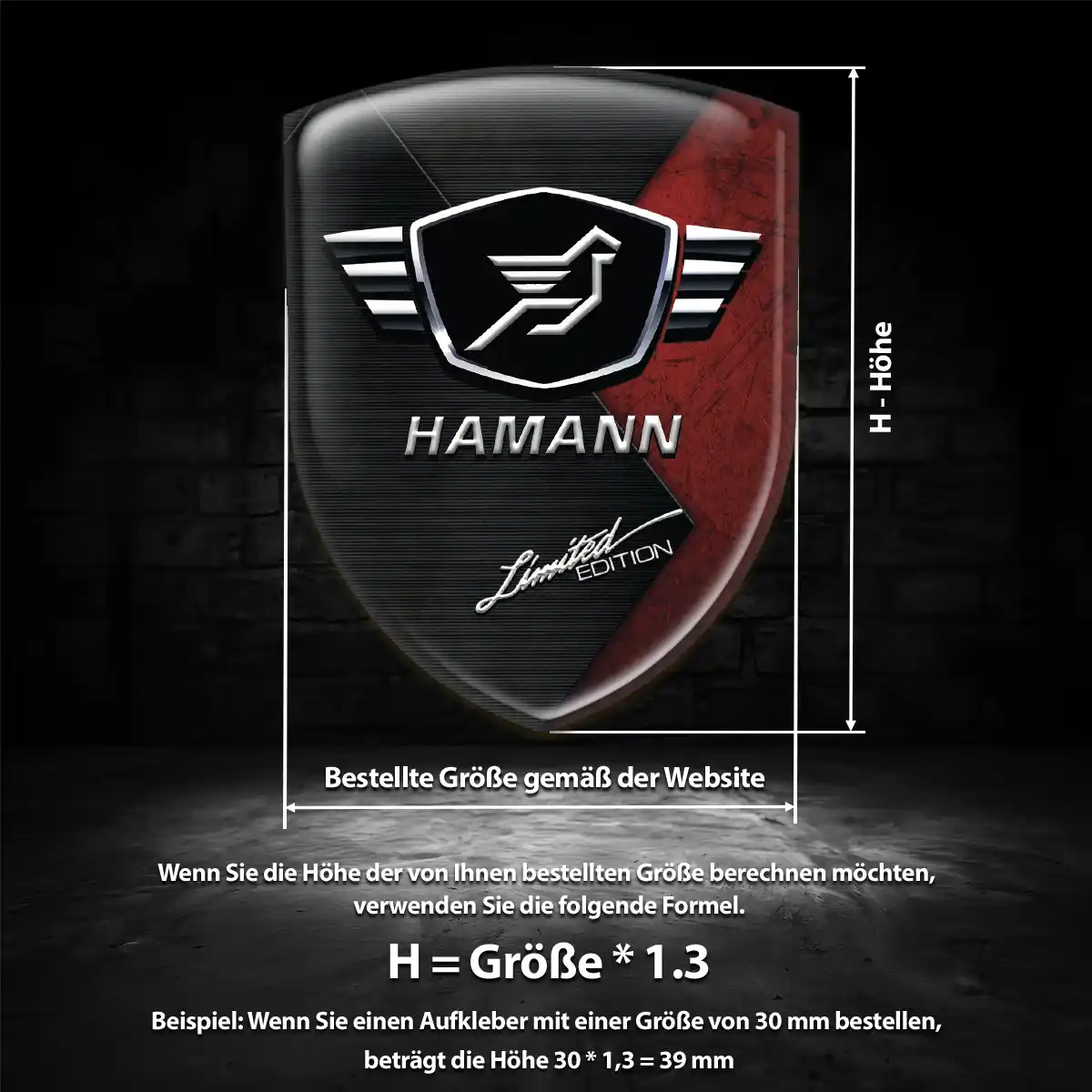 Hamann Embleme Auto Ausdrucksstarkes Design