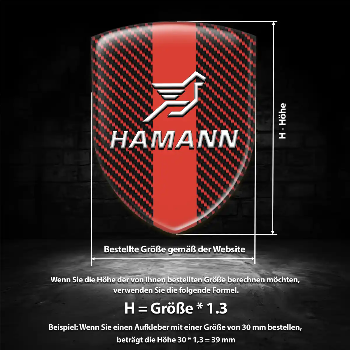 Hamann Embleme Auto Hochwertiges Harz