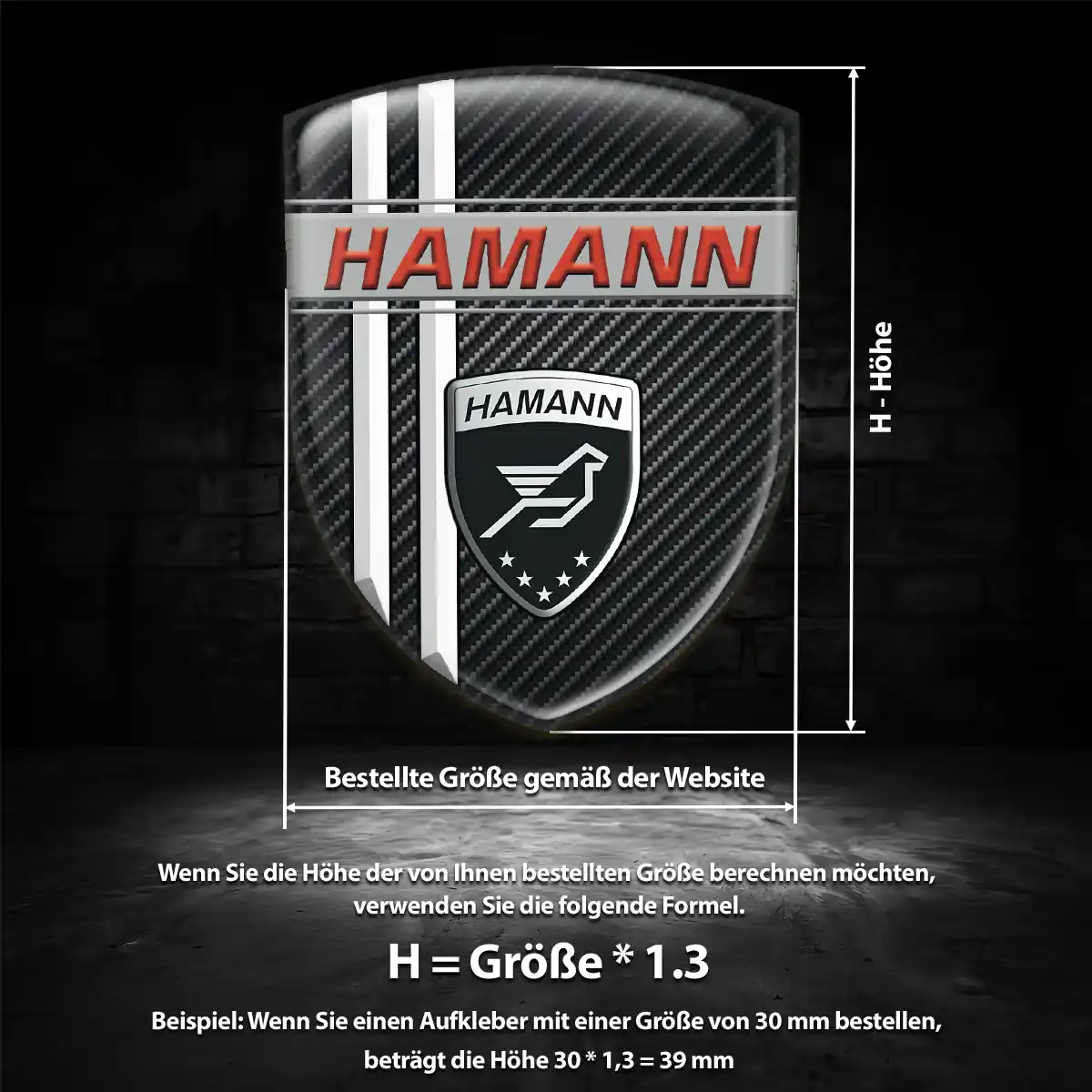 Hamann Embleme Auto Premium-Edition