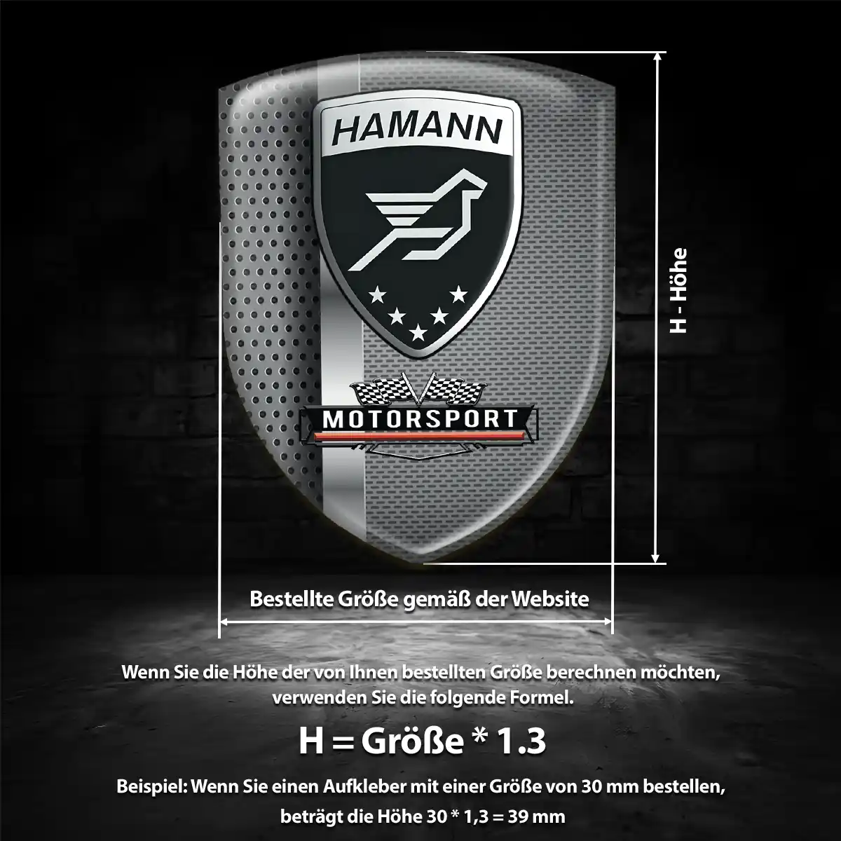 Hamann Embleme Silikon Aufkleber Auto Hohe Qualität