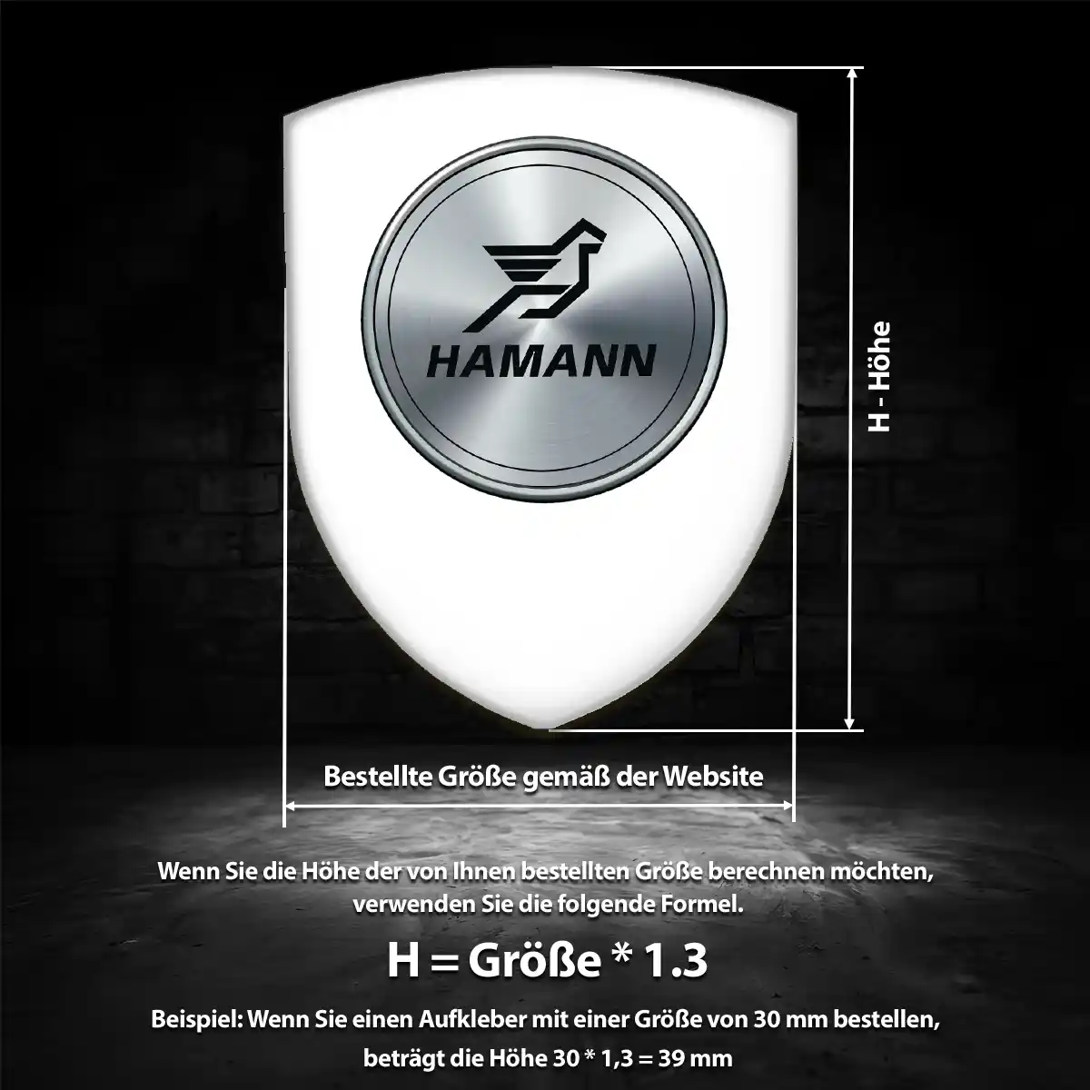 Hamann Embleme Silikon Aufkleber Auto Spitzenqualität