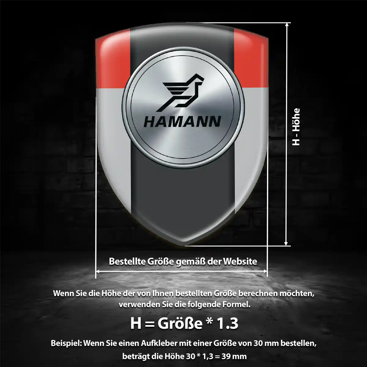 Hamann Embleme Silikon Aufkleber Auto Stilvolles Design