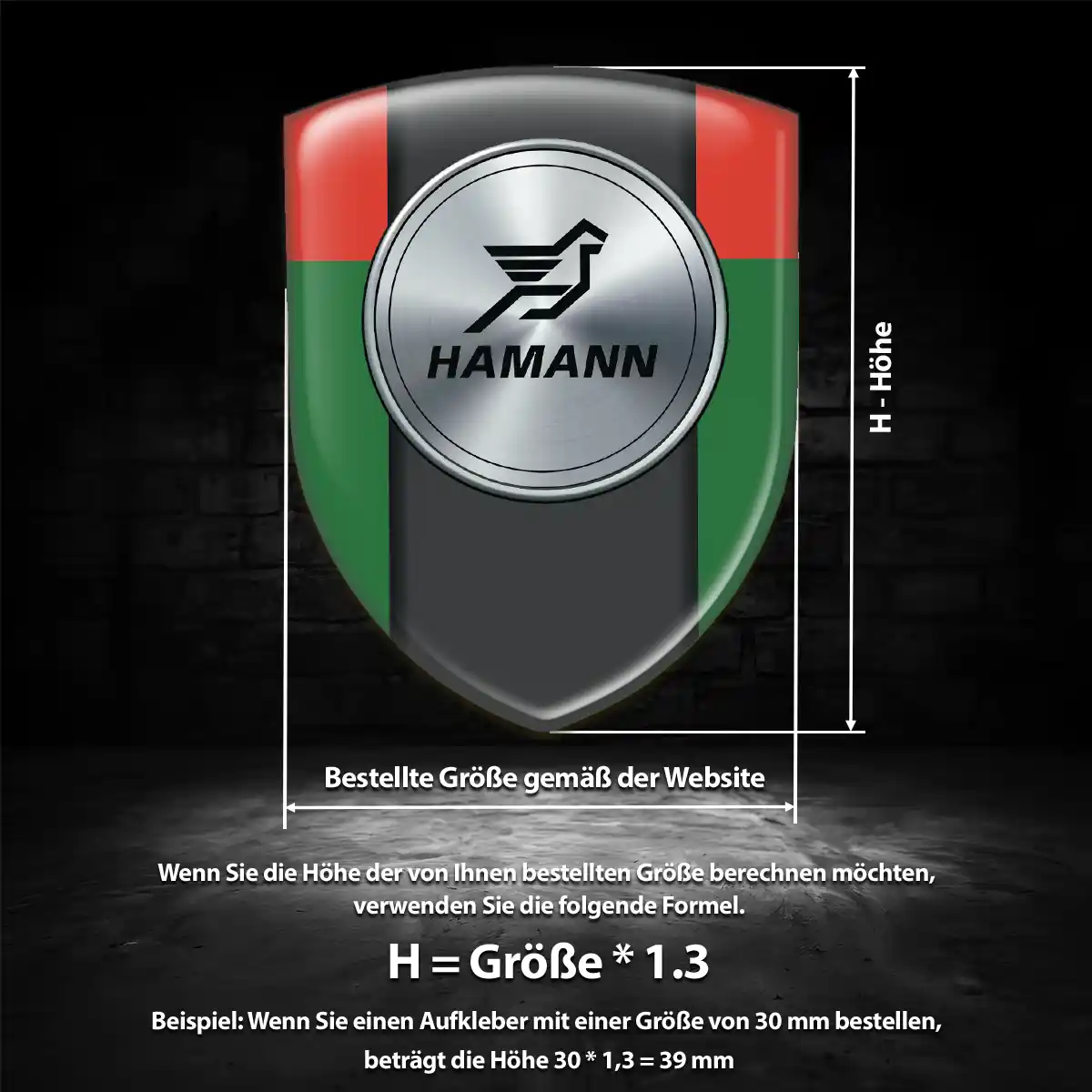 Hamann Embleme Silikon Aufkleber Elegantes Design