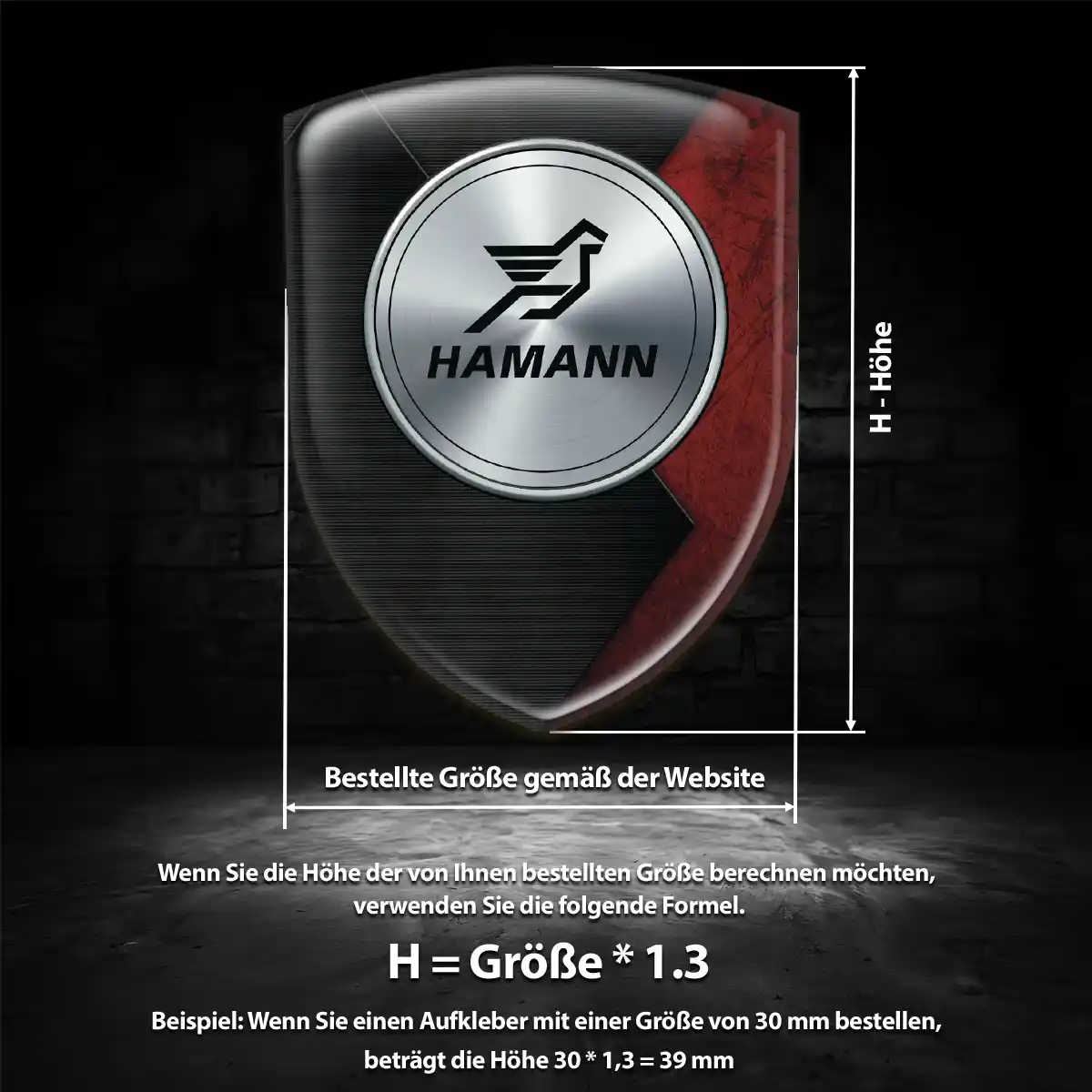 Hamann Embleme Silikon Aufkleber Exterieurdesign
