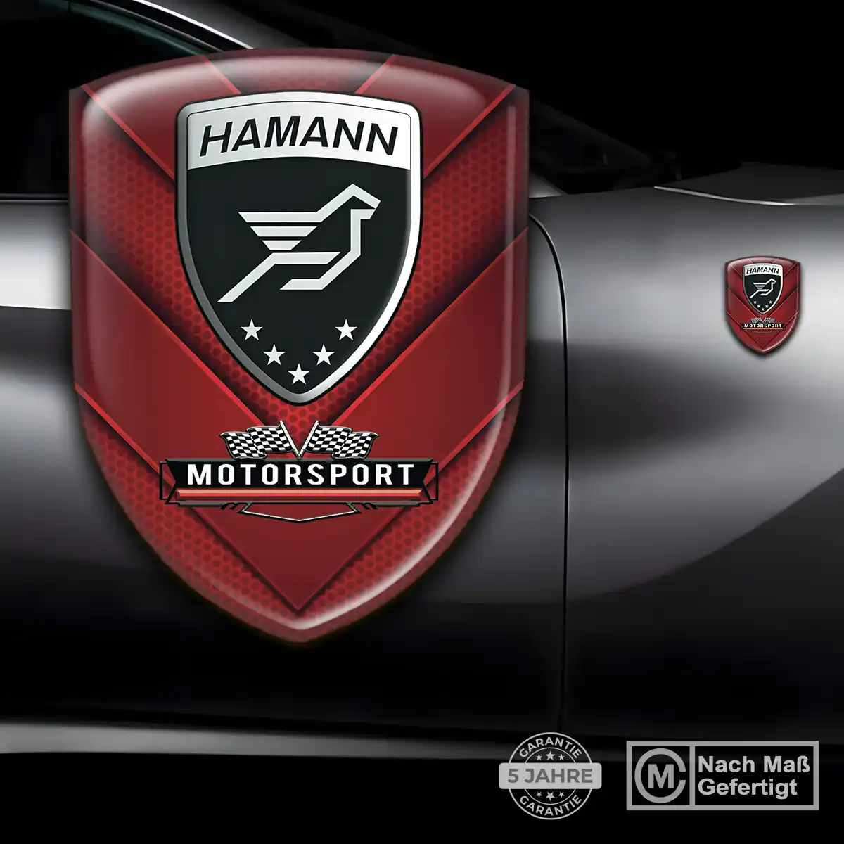 Hamann Embleme Silikon Aufkleber Luxus-Edition