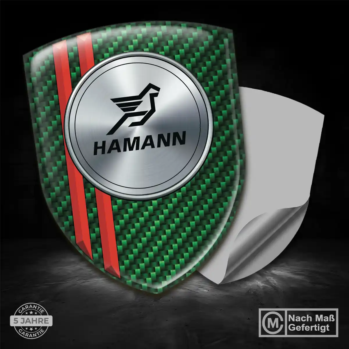 Hamann Embleme Silikon Aufkleber Markenedition