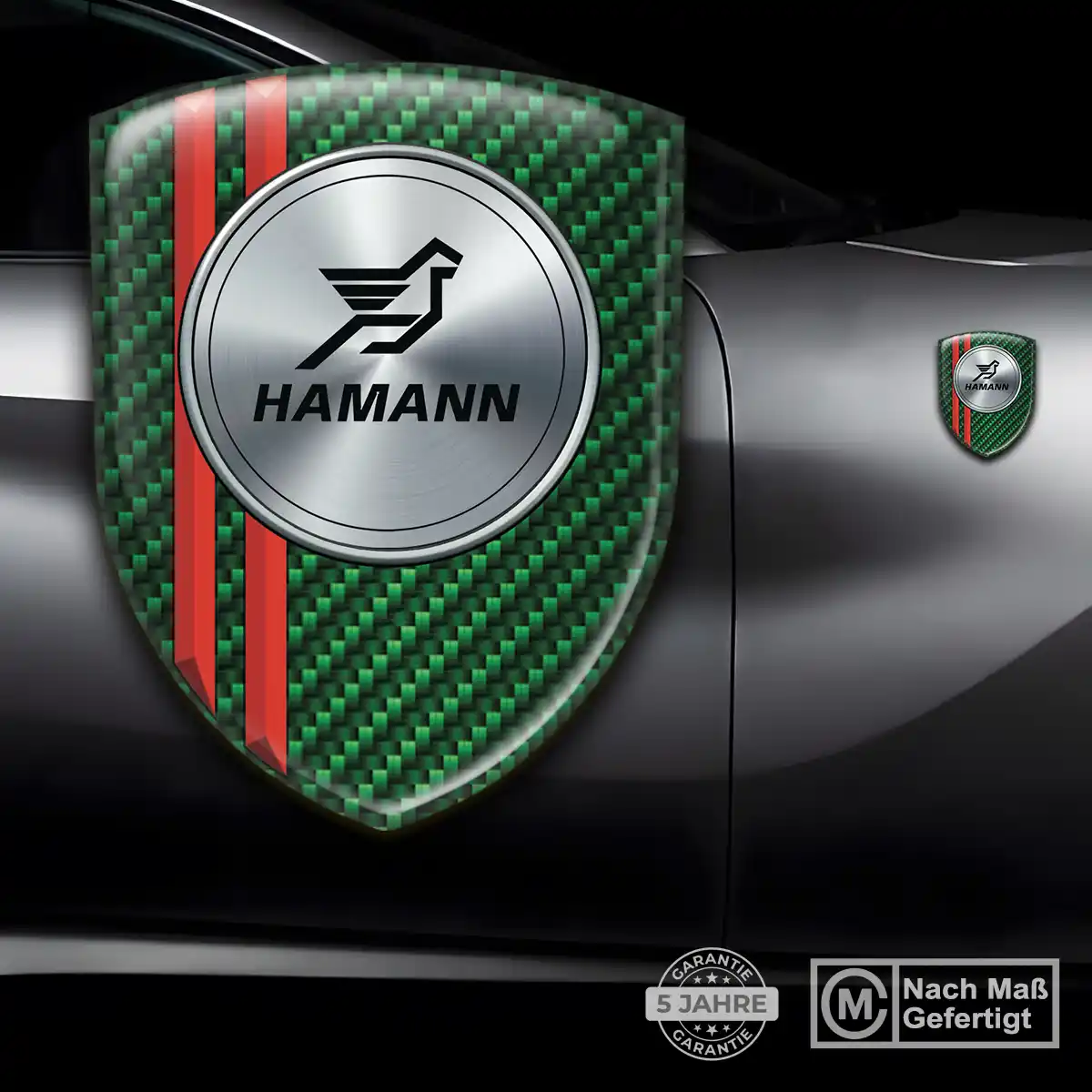 Hamann Embleme Silikon Aufkleber Markenedition