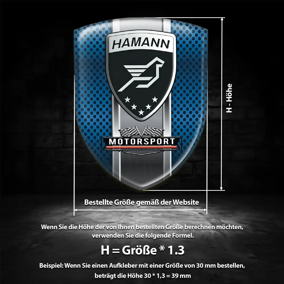 Hamann Silikon Aufkleber Anspruchsvolles Design