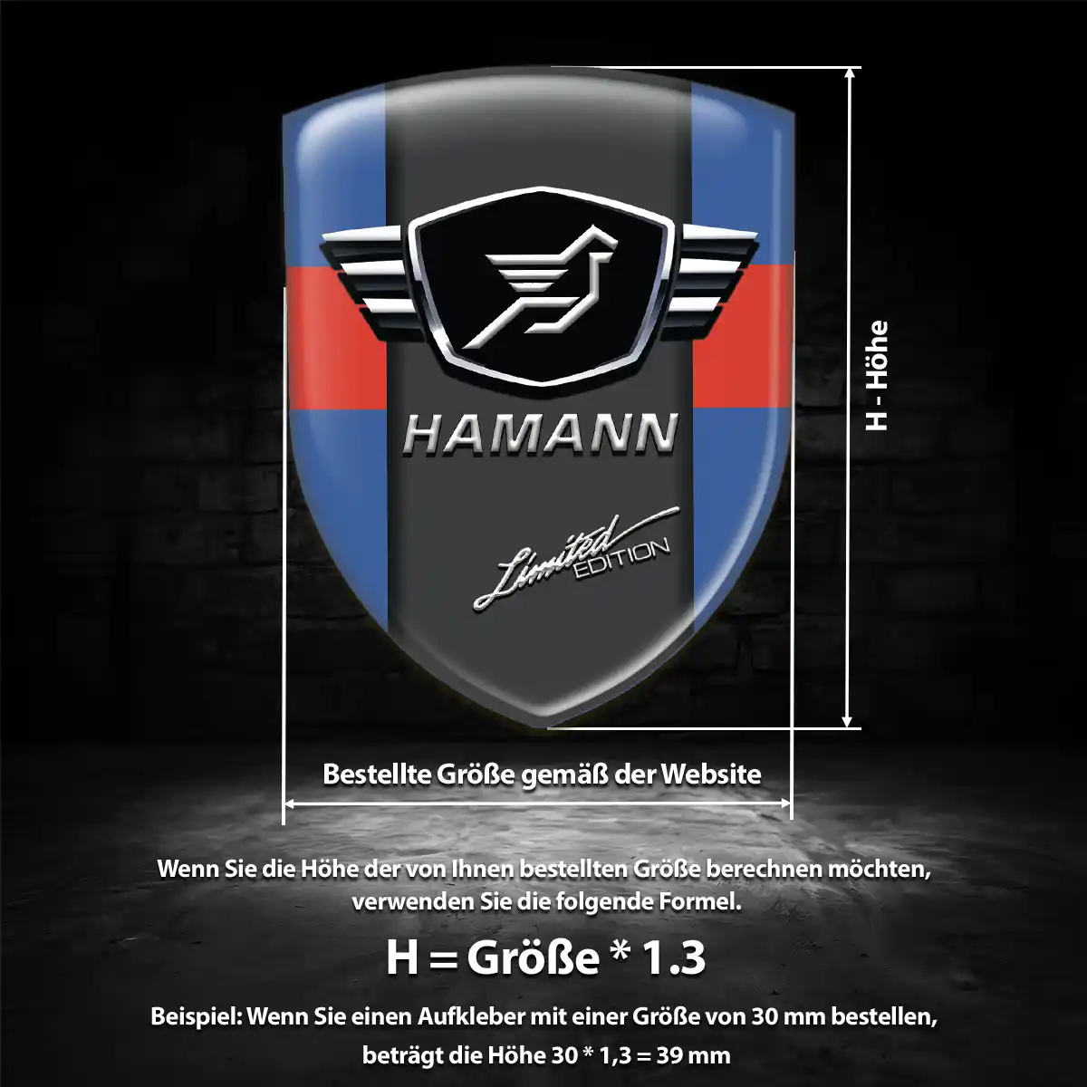 Hamann Silikon Aufkleber Auto Ausdrucksstarkes Design