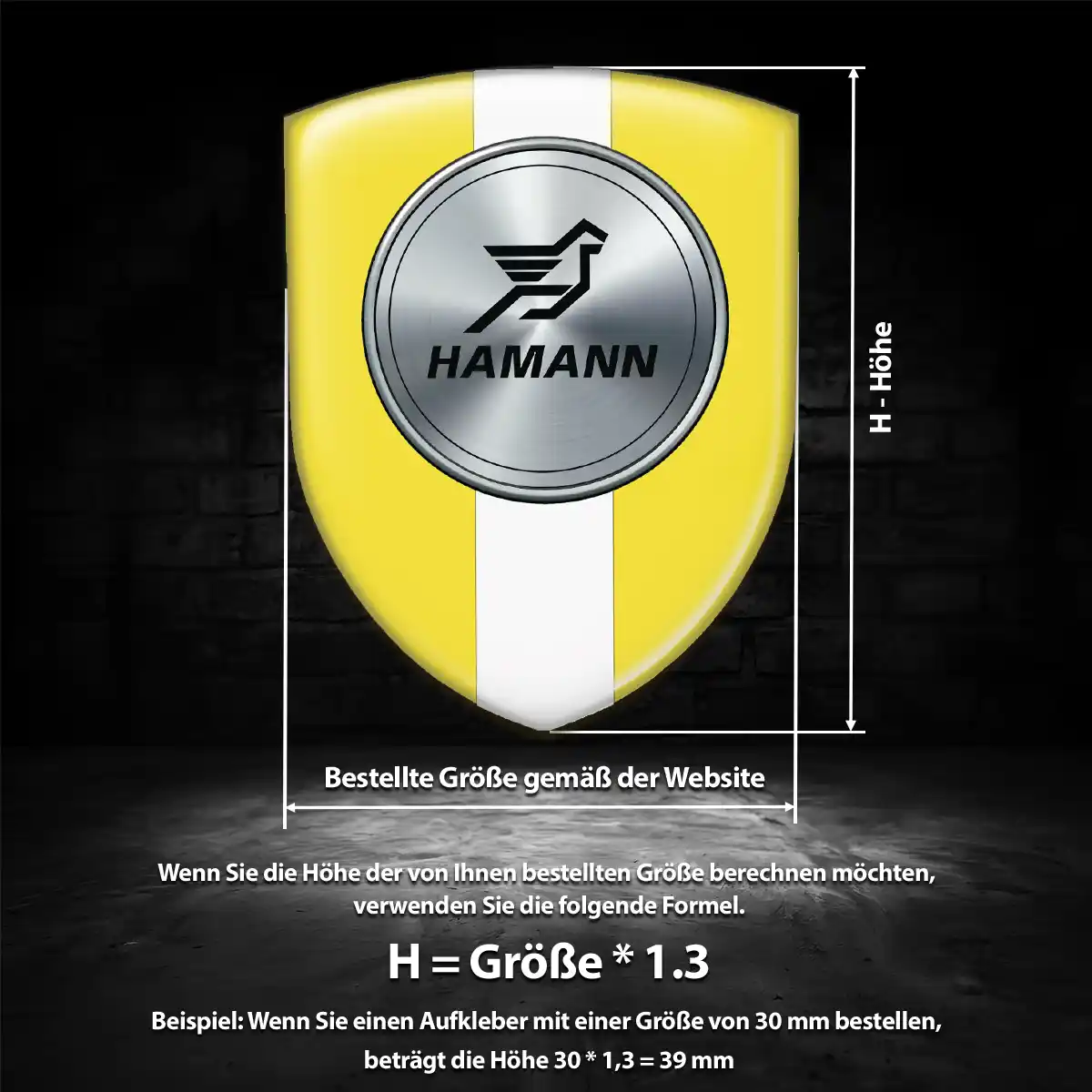 Hamann Silikon Aufkleber Auto Edles Design