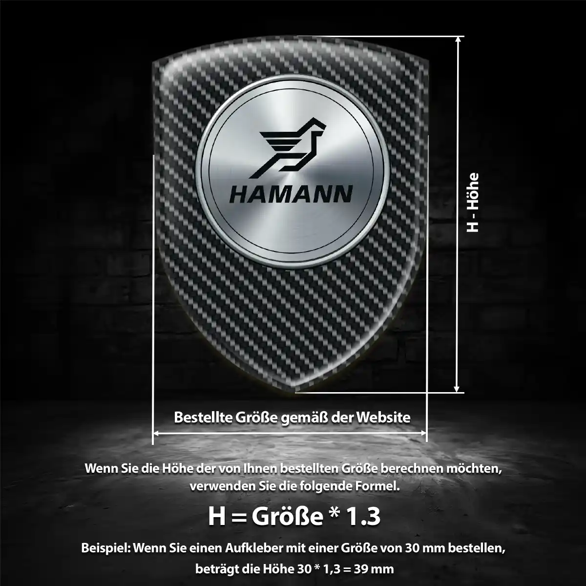 Hamann Silikon Aufkleber Auto Hohe Qualität