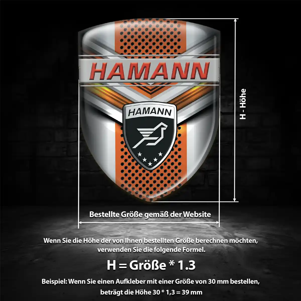 Hamann Silikon Aufkleber Überzeugende Qualität