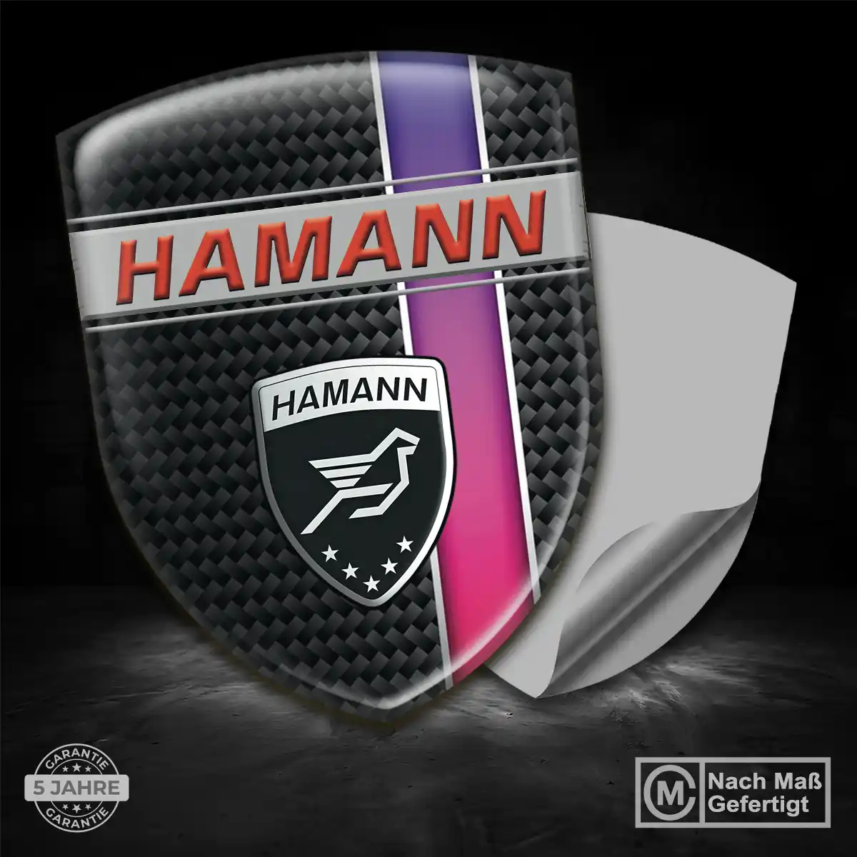 Hamann Silikon Aufkleber Embleme Auto Exterieurdesign
