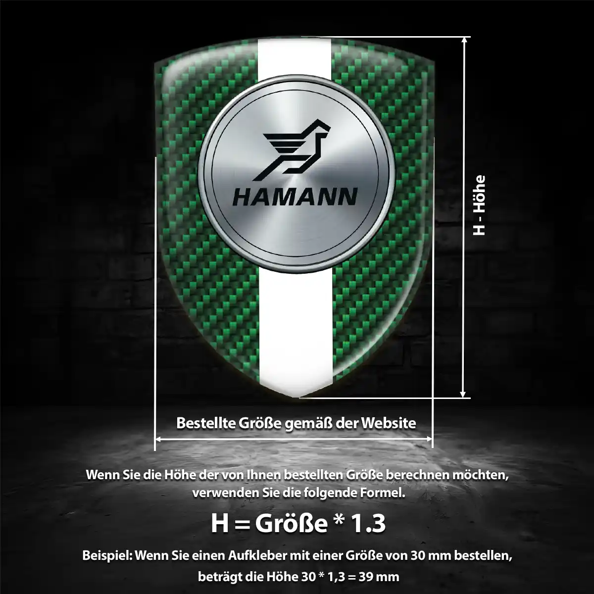 Hamann Silikon Aufkleber Embleme Auto Hohe Qualität