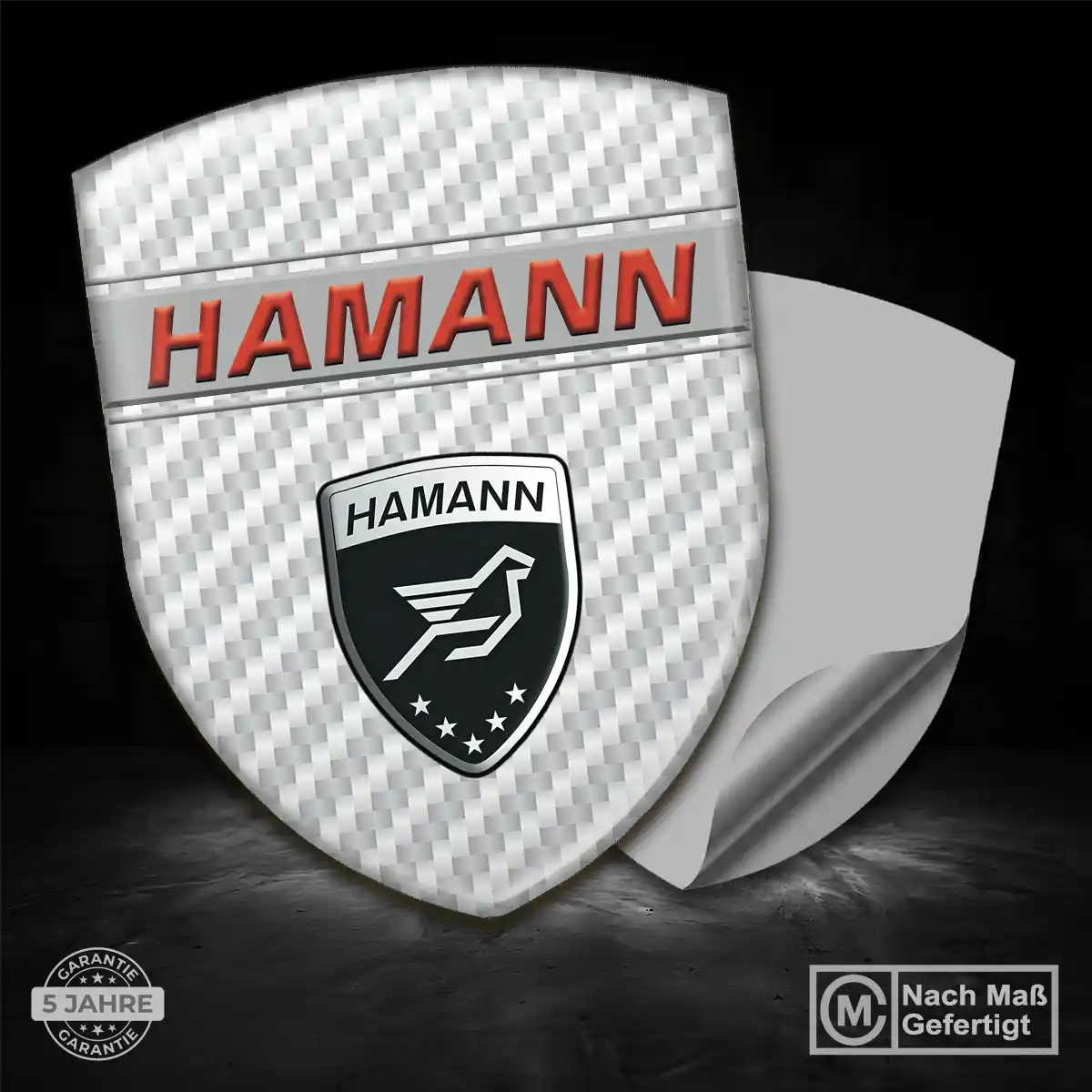 Hamann Silikon Aufkleber Embleme Auto Markenedition