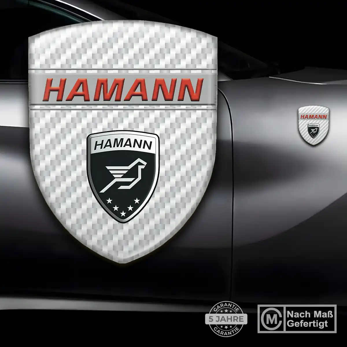 Hamann Silikon Aufkleber Embleme Auto Markenedition