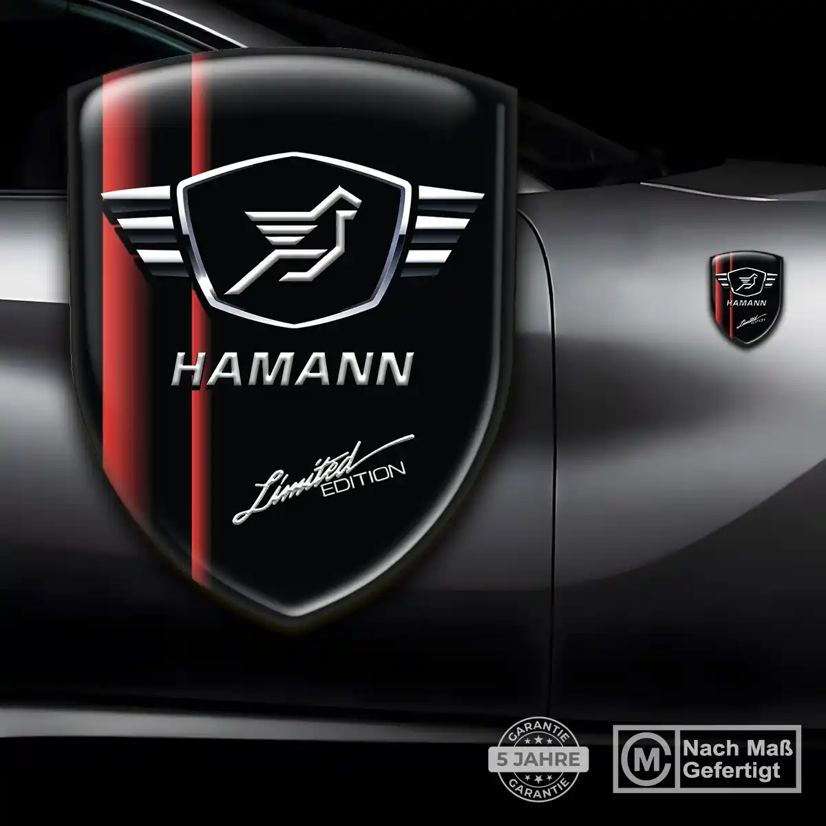Hamann Silikon Aufkleber Embleme Auto Premium-Edition