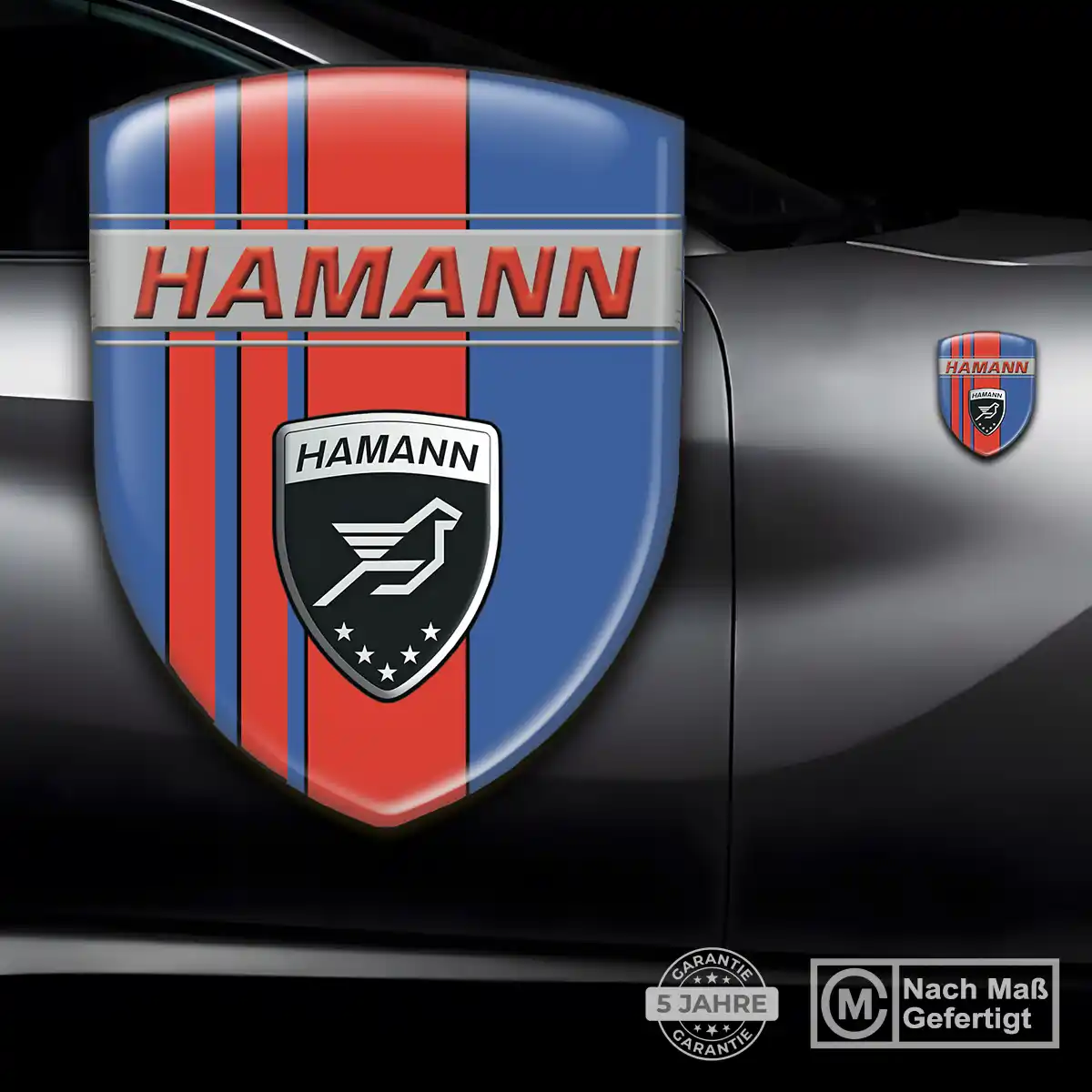 Hamann Silikon Aufkleber Embleme Edles Design