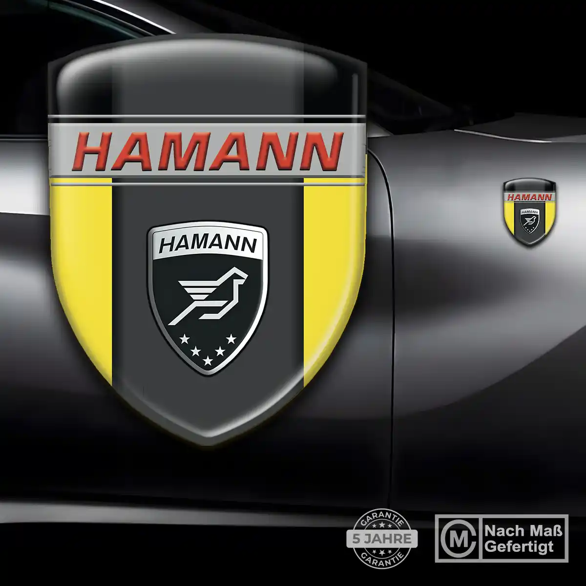 Hamann Silikon Aufkleber Embleme Elegantes Design