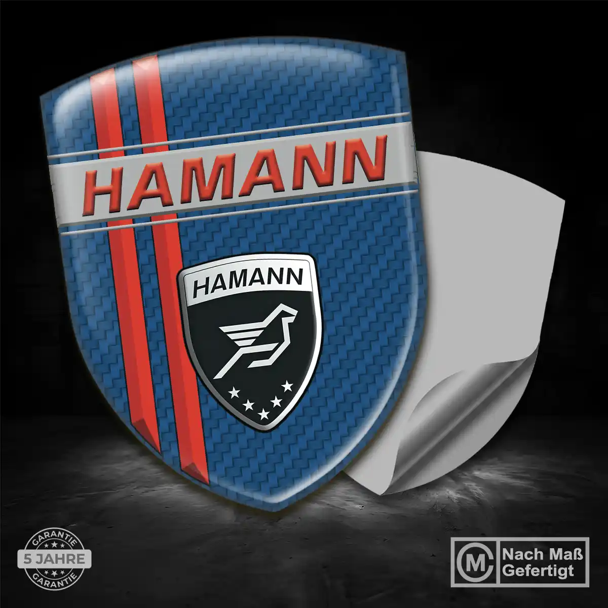 Hamann Silikon Aufkleber Embleme Luxus-Edition