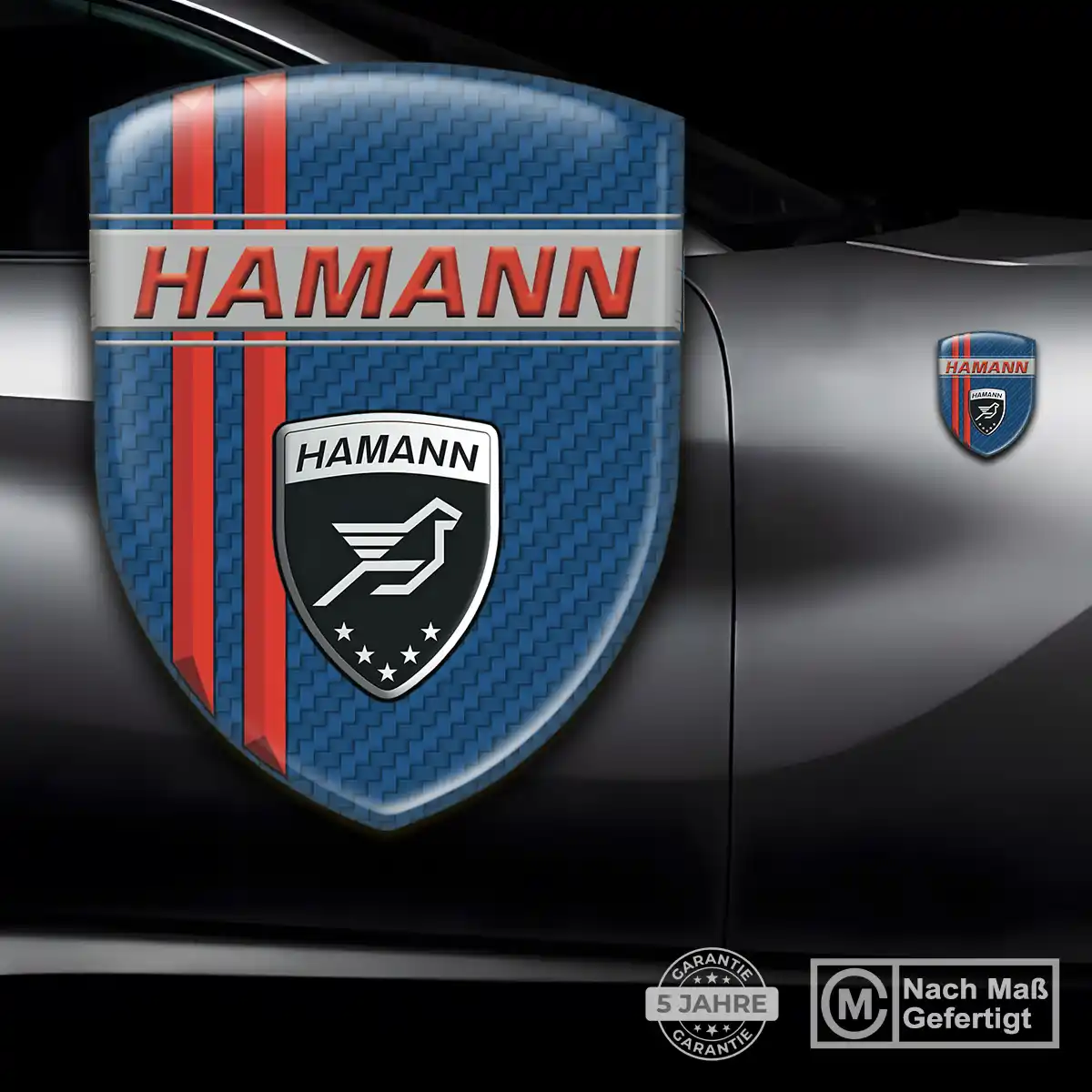Hamann Silikon Aufkleber Embleme Luxus-Edition