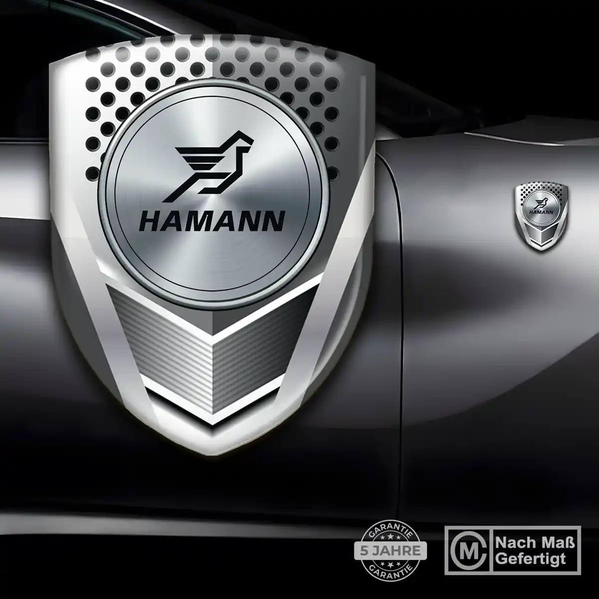 Hamann Silikon Aufkleber Embleme Markenedition