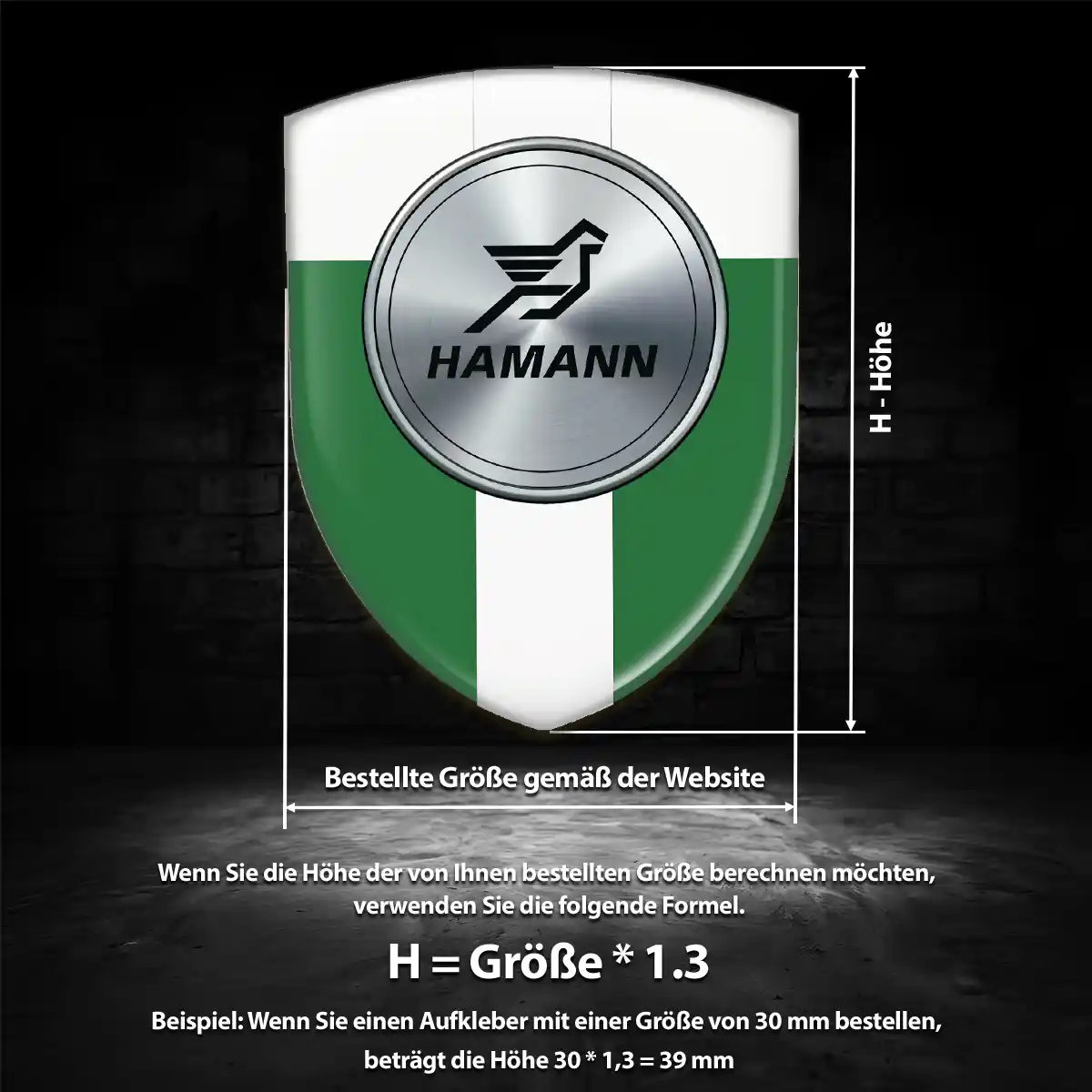Hamann Silikon Aufkleber Embleme Tuningfahrzeug