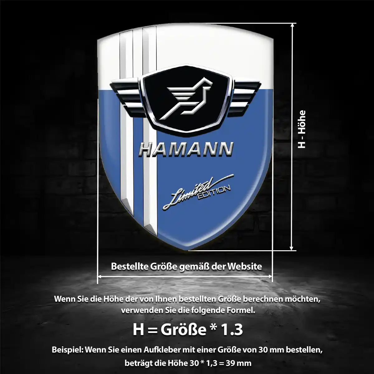Hamann Silikon Aufkleber Erstklassige Qualität